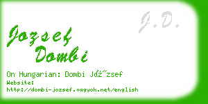 jozsef dombi business card